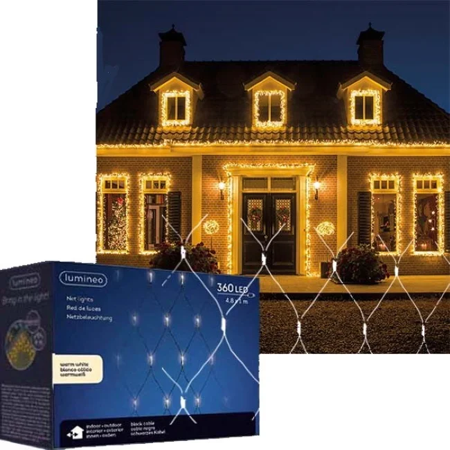 Lumineo Icicle novogodišnja LED mreža 1x4.8m 360 LED toplo bela Lumineo Icicle novogodišnja LED mreža 1x4.8m 360 LED toplo bela